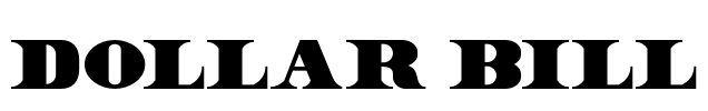 Dollar Bill Font Image