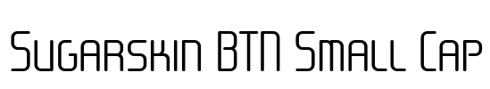 Sugarskin BTN Small Cap Font Image