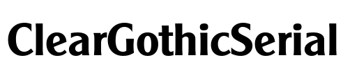 ClearGothicSerial Font Image