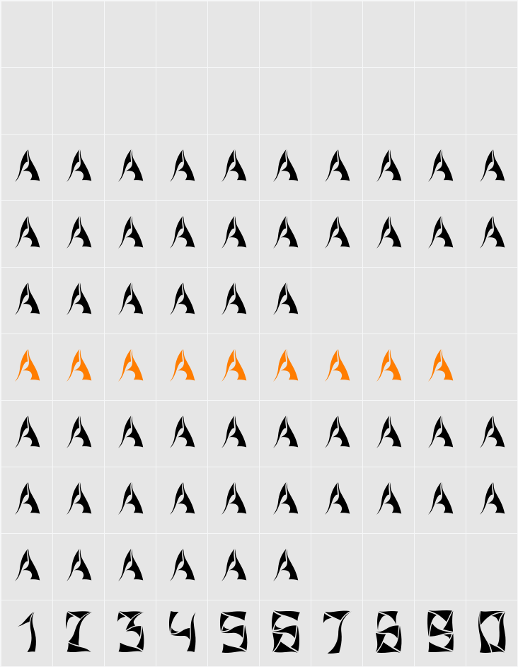 Xorx_windy Cyr Character Map
