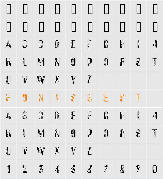 Sucata Spacial Character Map
