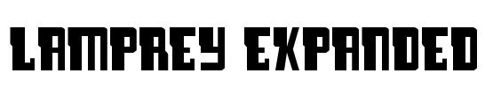 Lamprey Expanded Font Image