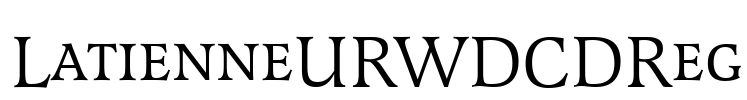 LatienneURWDCDReg Font Image