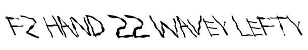 FZ HAND 22 WAVEY LEFTY Font Image