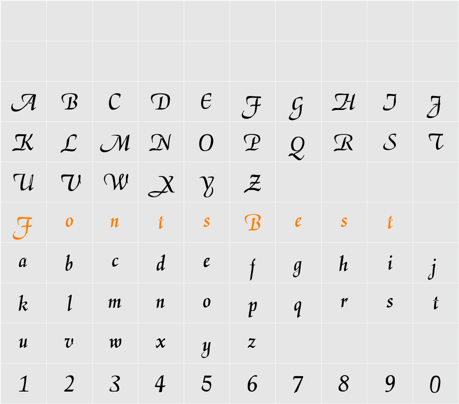 RSElGarrett Character Map