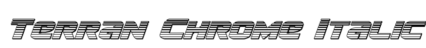 Terran Chrome Italic Font Image