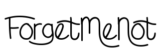 ForgetMeNot Font Image