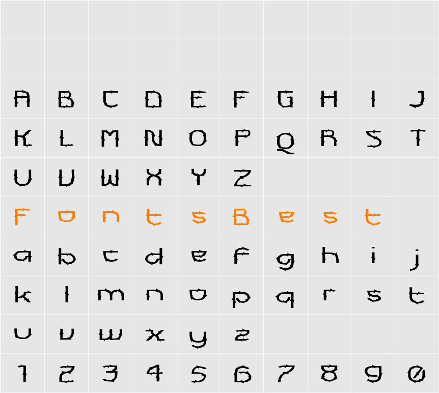 Futurex Aurelius Character Map