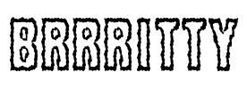 Brrritty Font Image