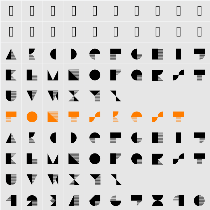 Stijla Character Map