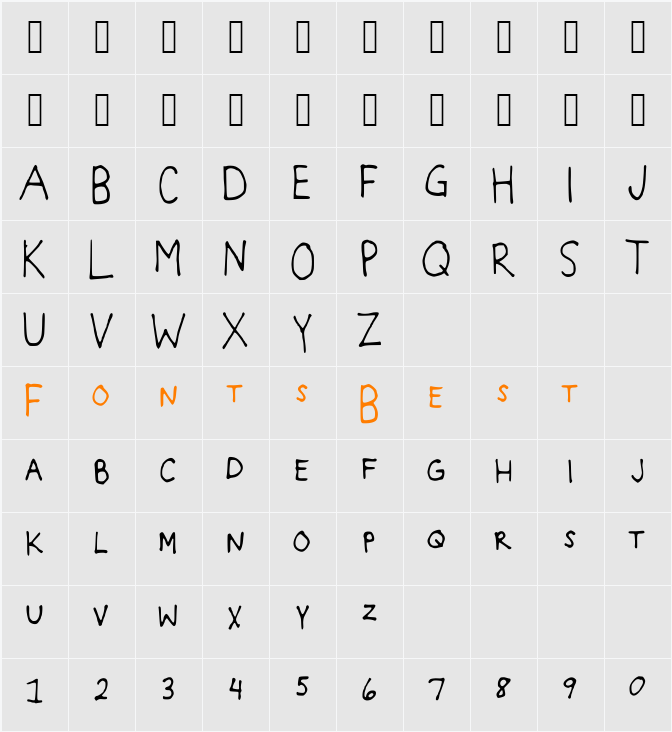 BlockItOut Character Map
