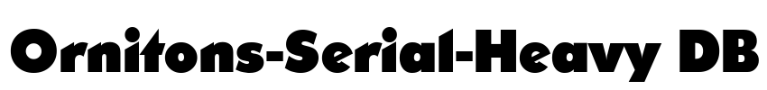 Ornitons-Serial-Heavy DB Font Image
