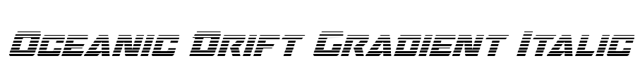 Oceanic Drift Gradient Italic