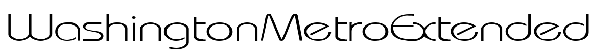 WashingtonMetroExtended Font Image