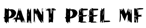 Paint Peel MF Font Image