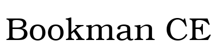 Bookman CE Font Image