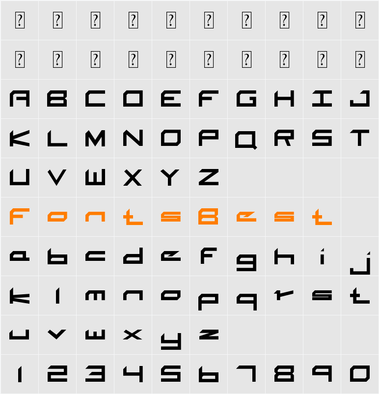 The Adroit Character Map