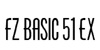 FZ BASIC 51 EX Font Image