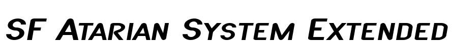 SF Atarian System Extended Font Image