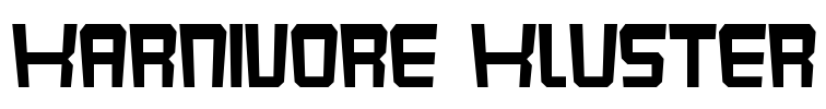 Karnivore Kluster Font Image