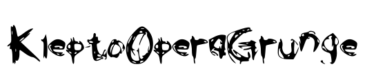 KleptoOperaGrunge Font Image