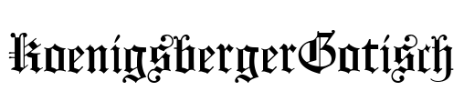 KoenigsbergerGotisch Font Image