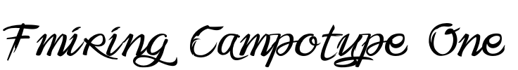 Fmiring Campotype One Font Image
