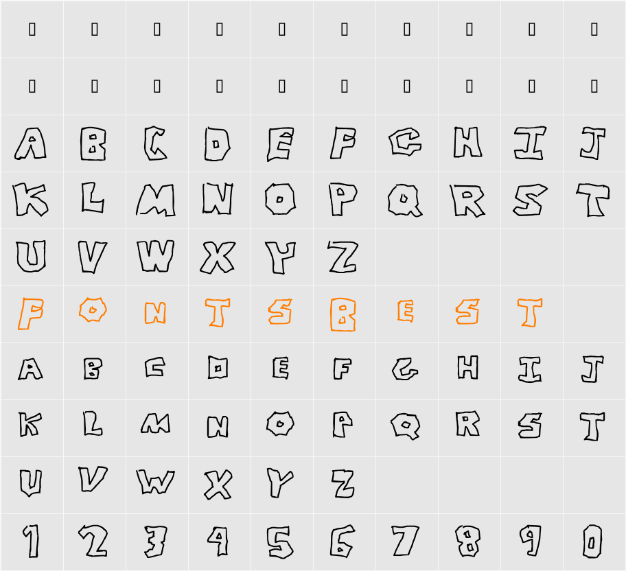 Re-Donk-U-Less Character Map