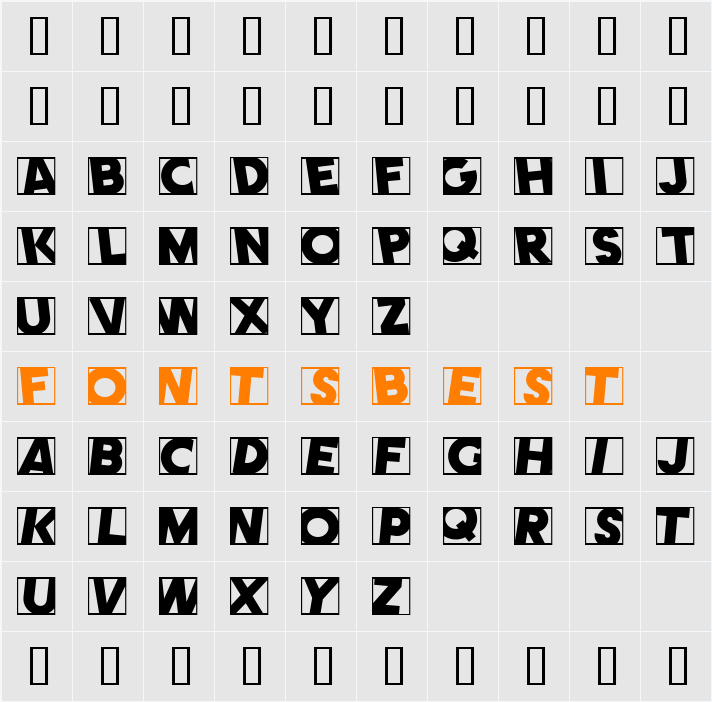 Comet Character Map