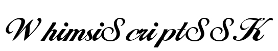 WhimsiScriptSSK Font Image
