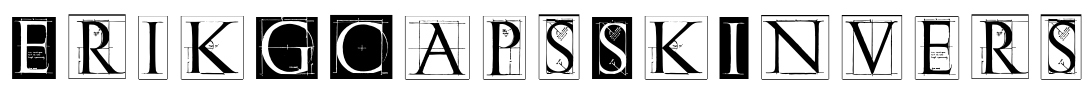 ErikGCapsSkInvers Font Image