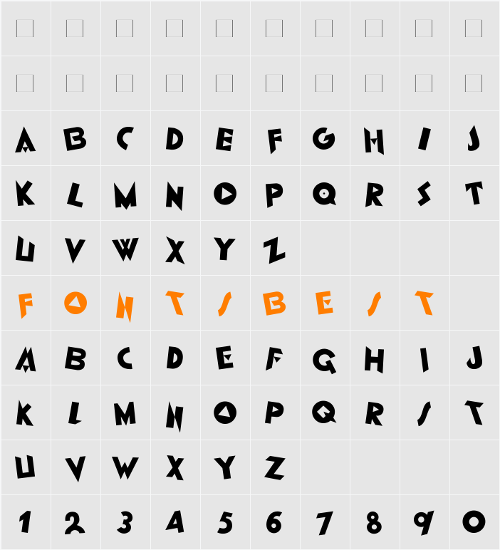 IlFuturismo-Velocita Character Map