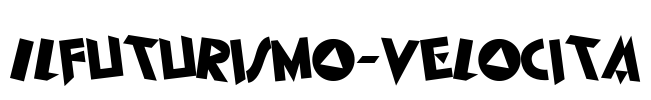 IlFuturismo-Velocita Font Image