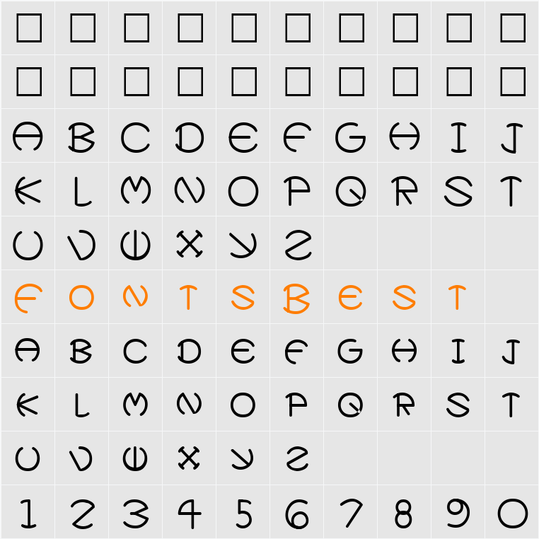 Zirkle Character Map