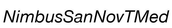 NimbusSanNovTMed Font Image