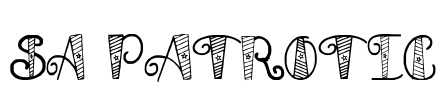 SA Patrotic Font Image