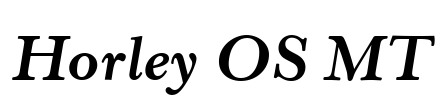 Horley OS MT Font Image