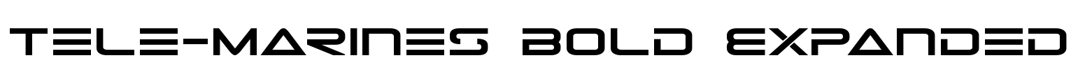 Tele-Marines Bold Expanded Font Image