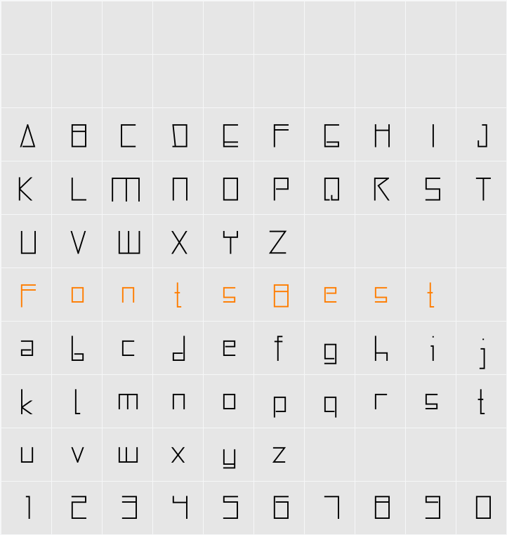 SquareBox Character Map