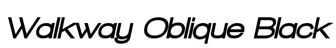 Walkway Oblique Black Font Image