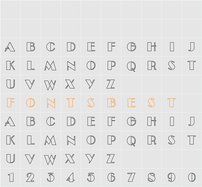 a_BentoOtl Character Map