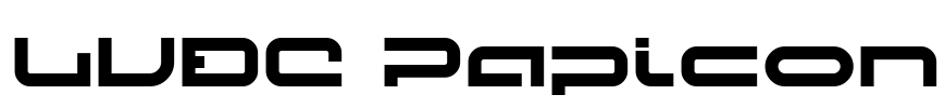 LVDC Papicon Font Image
