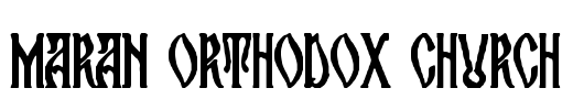 maran orthodox church Font Image