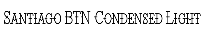 Santiago BTN Condensed Light