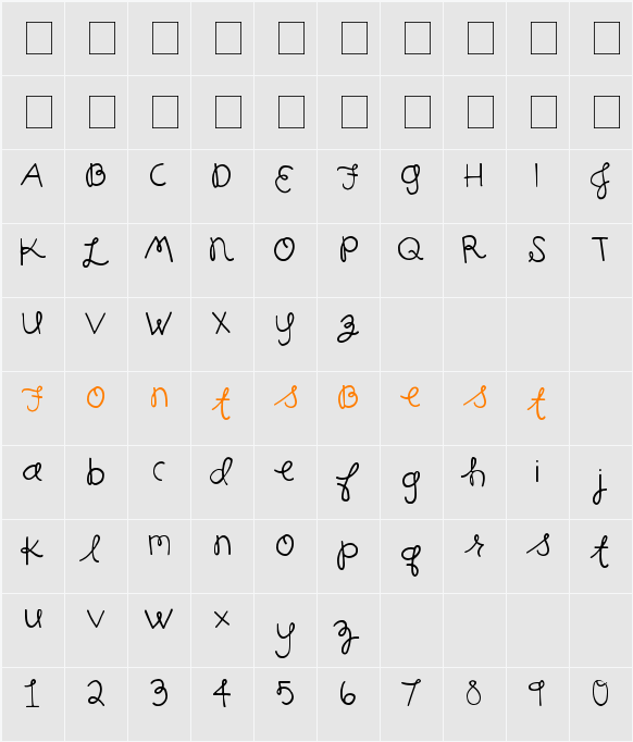 Honey Bunches Character Map