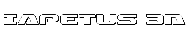 Iapetus 3D Font Image