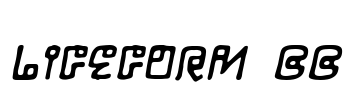 LifeForm BB Font Image