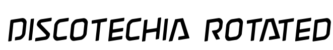 Discotechia Rotated Font Image