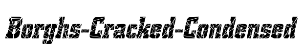 Borghs-Cracked-Condensed Font Image