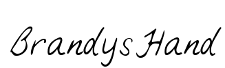 BrandysHand Font Image